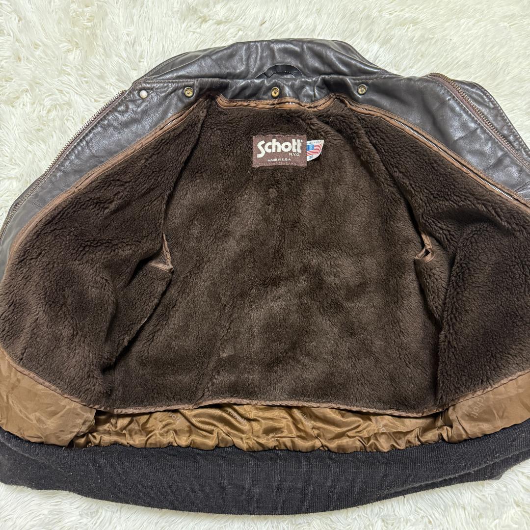 Schott ショット 184SM G-1 フライトジャケット 本革 ライナー