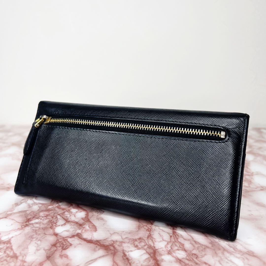 【極美品】PRADA 二つ折り財布 長財布75
