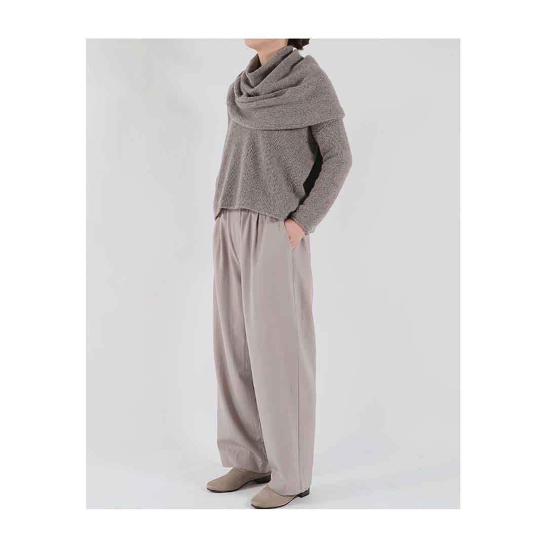 小物 evameva. cashmere sable snood otter gray