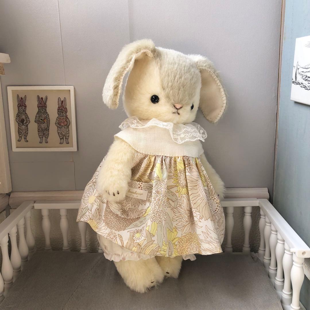 ハンドメイド　ロップイヤーちゃんの初節句　うさぎのぬいぐるみ