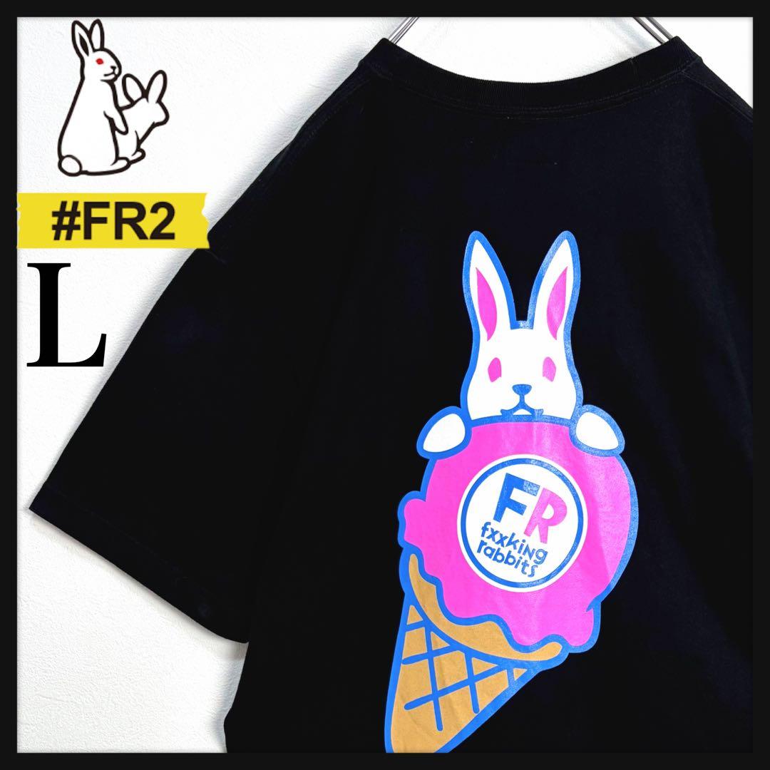 【美品】FR2 アイスクリーム Tシャツ 完売 バックプリント 刺繍 人気モデル