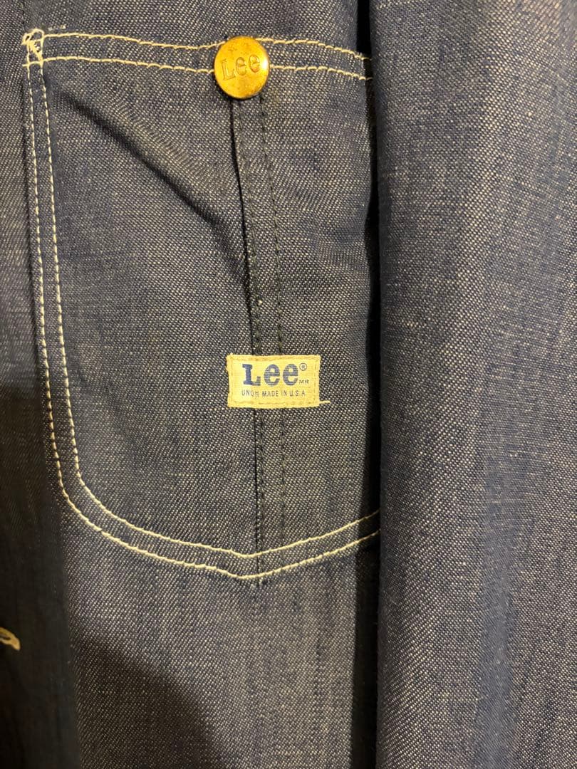 【破格】70s LEE デニム　カバーオール　デニムジャケット ヴィンテージ