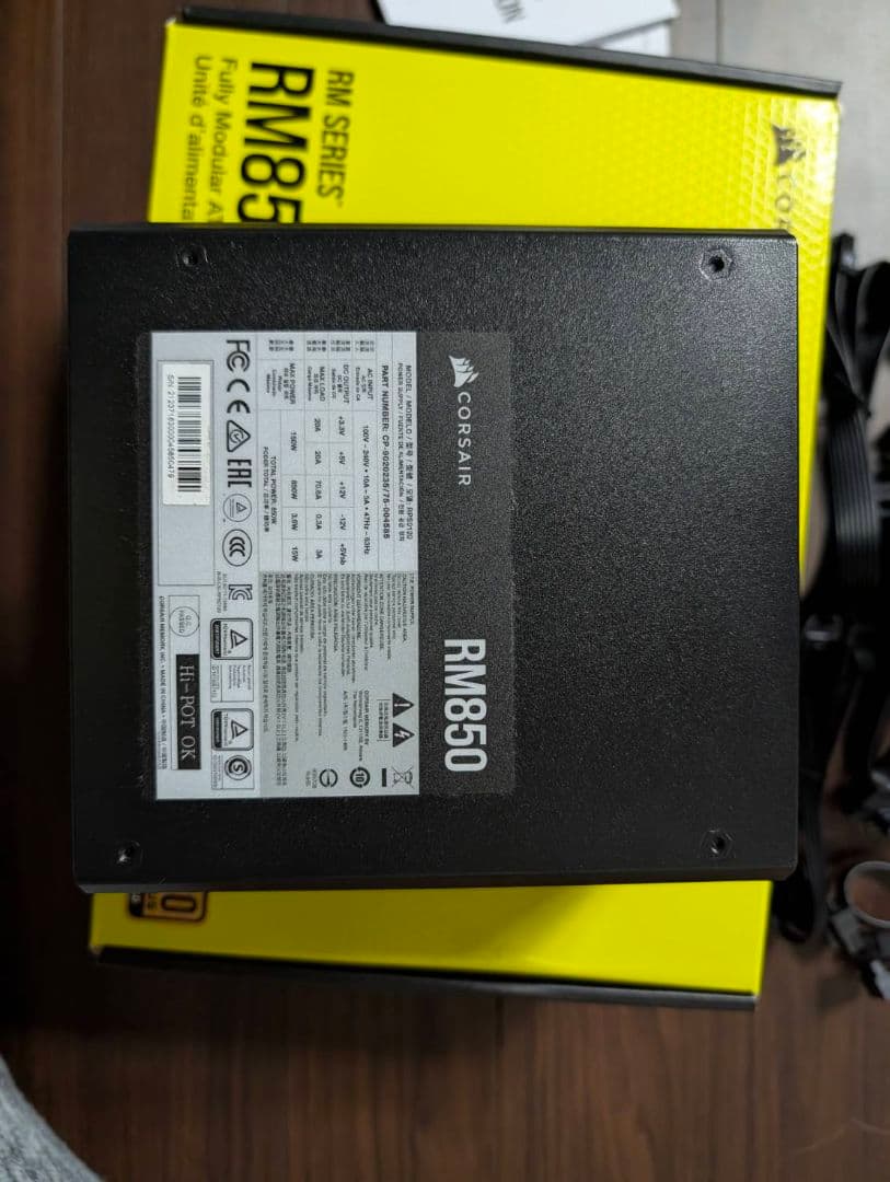Corsair RM850 デスクトップPCの電源 850w