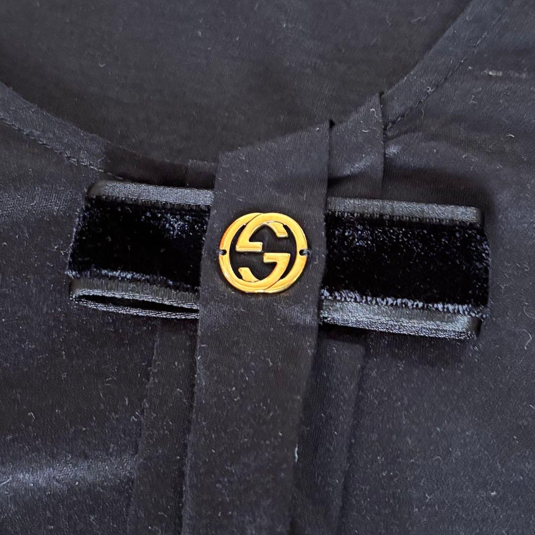 Vintage Gucci TsGold GGアプリーク グッチTシャツ