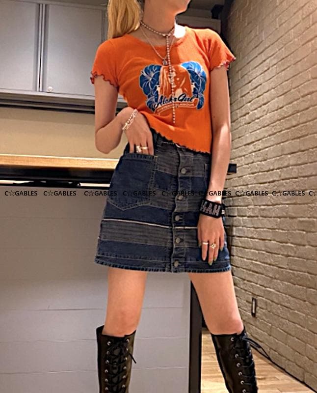 ヒステリックグラマー　ALOHA GIRL チビTシャツ　レアカラー　希少