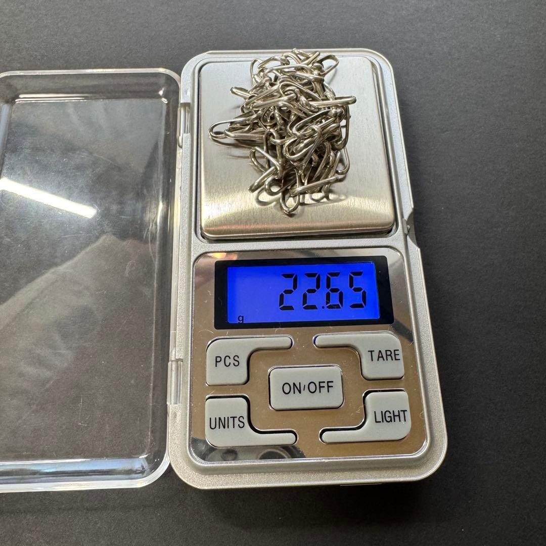 【太め 76㎝】ナバホチェーンネックレス sterling silver