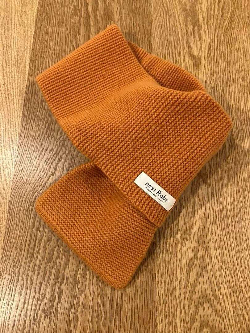 nest Robe ネストローブ　ミニマフラー オレンジ