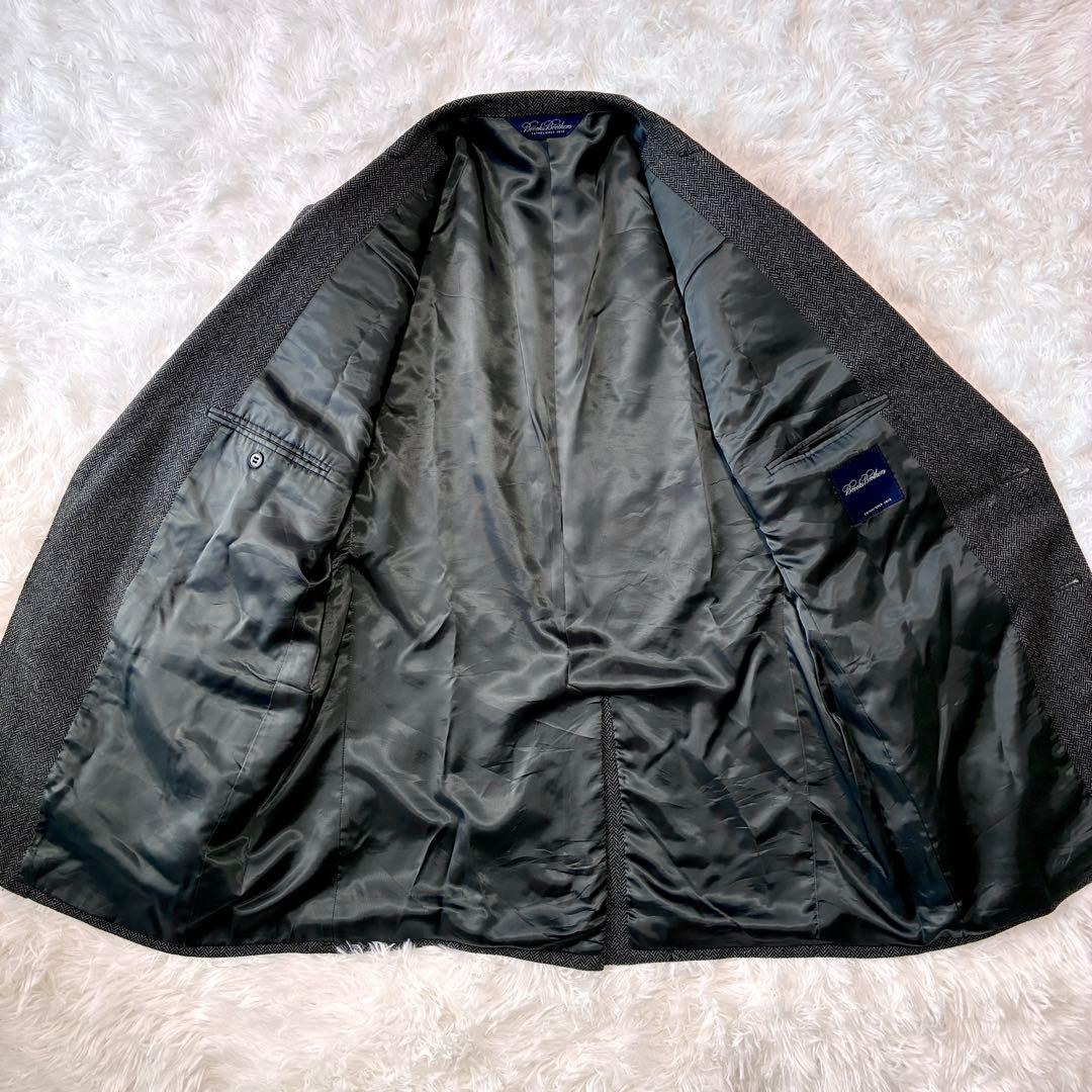 【美品】ブルックスブラザーズ ヘリンボーン テーラードジャケット　フランネル