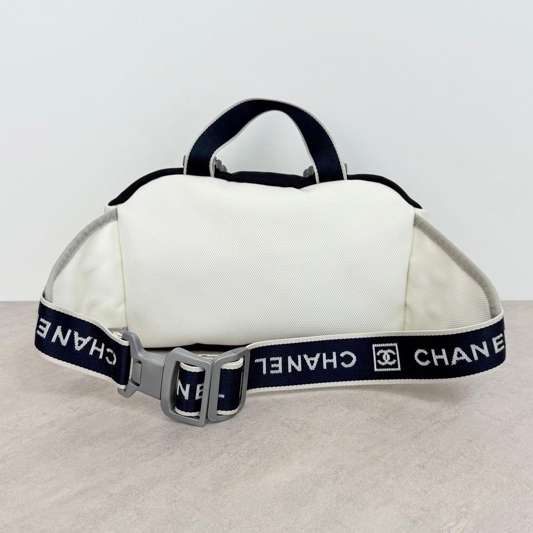 CHANEL スポーツライン ウエストバッグ ココマーク メッシュ ナイロン
