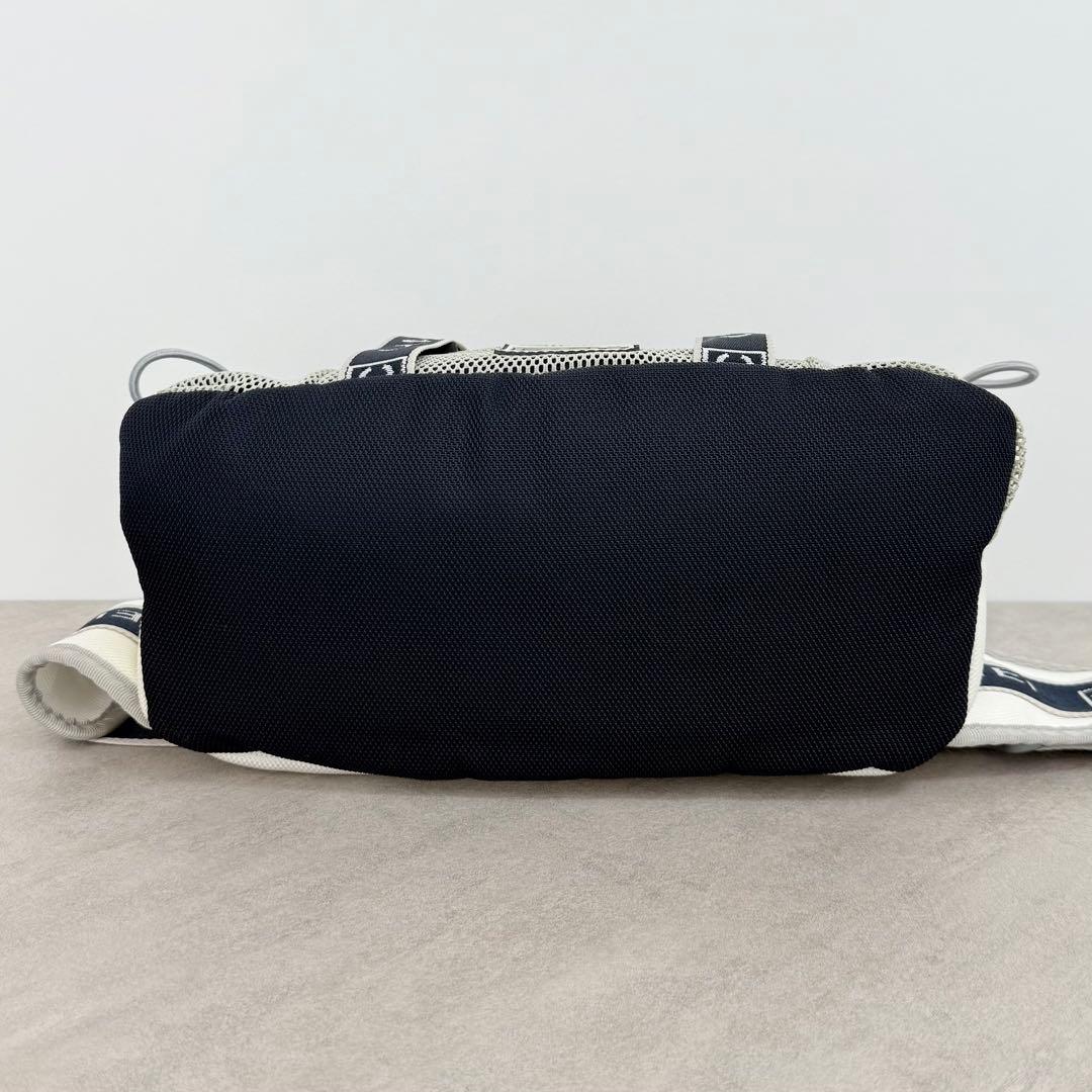 CHANEL スポーツライン ウエストバッグ ココマーク メッシュ ナイロン