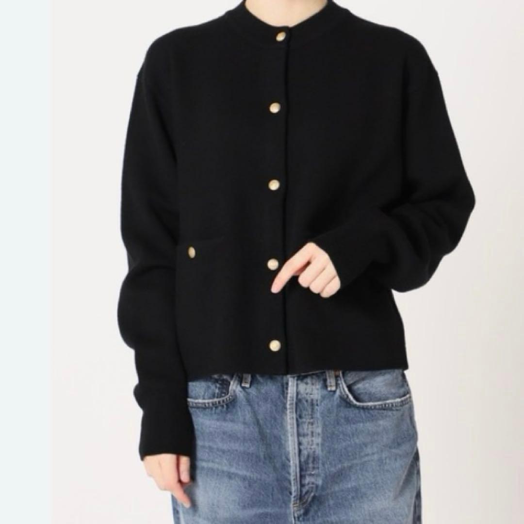美品✨IENA イエナ　金ボタン　ダブルフェイスニットカーディガン　ジャケット