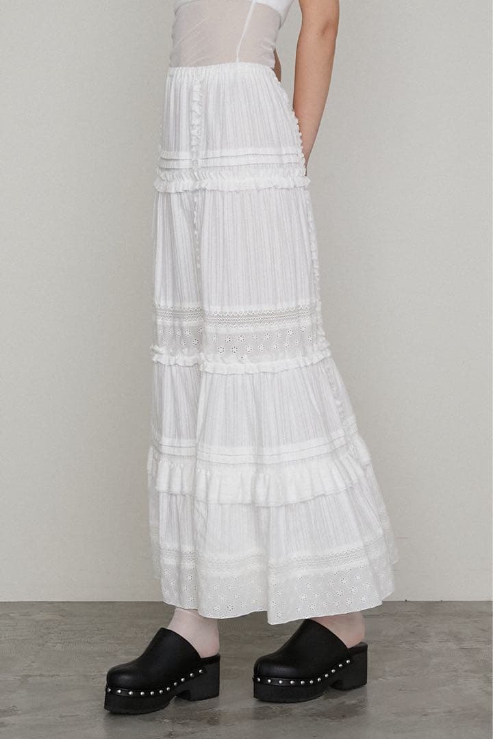 スカート PRANK PROJECT Cotton Lace Maxi Skirt