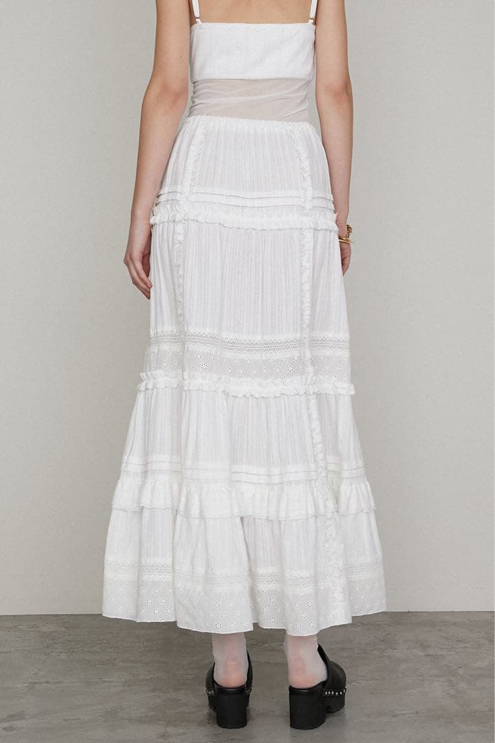 スカート PRANK PROJECT Cotton Lace Maxi Skirt