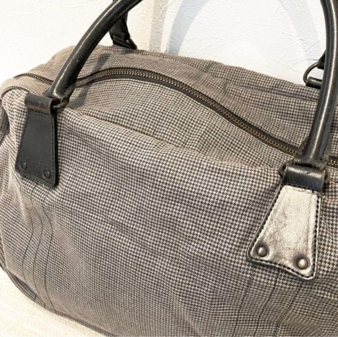 PORTER ポーター ボストンバッグ ブラウン 千鳥 チェック