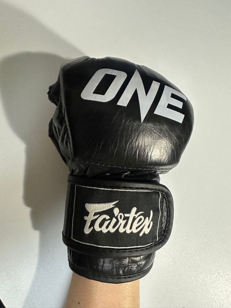 Fairtex ONE オープンフィンガーグローブ Mサイズ ブラック