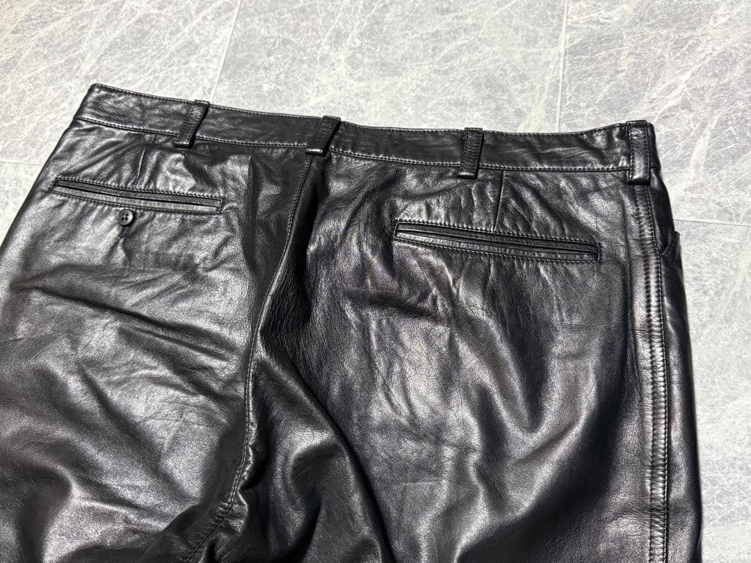 MARQUIS マルキース ラムレザー パンツ サイズXL-XXL相当 黒