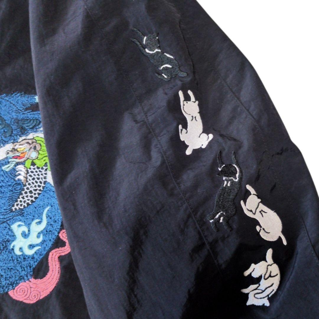 【完売品/入手困難】グラニフ × 石黒亜矢子 阿吽猫破魔矢ブルゾン　刺繍　コラボ