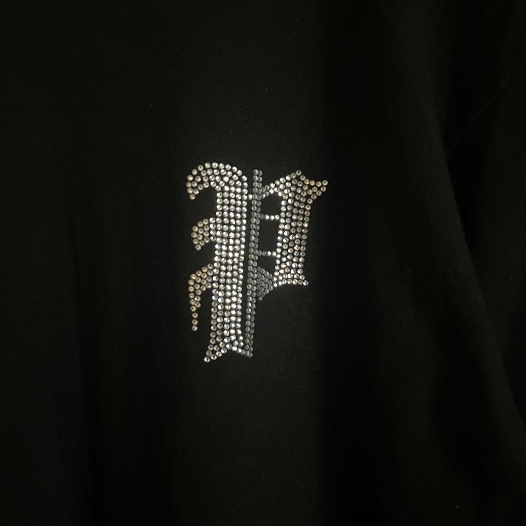 PHATRNK ラインストーン Tシャツ ブラック