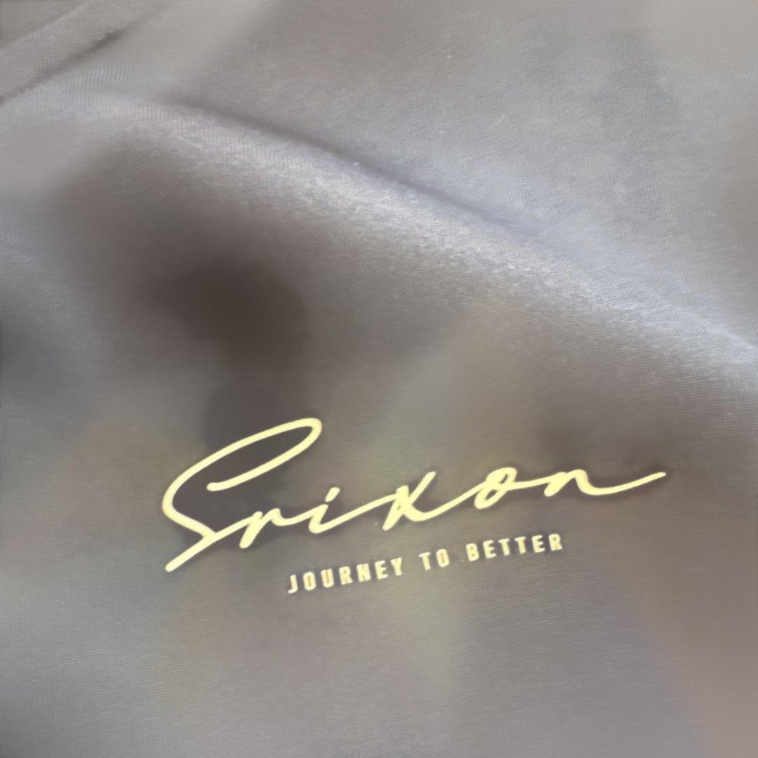 スエヒロSRIXON メランジ 長袖ハーフジップスウエットフーディー ☆