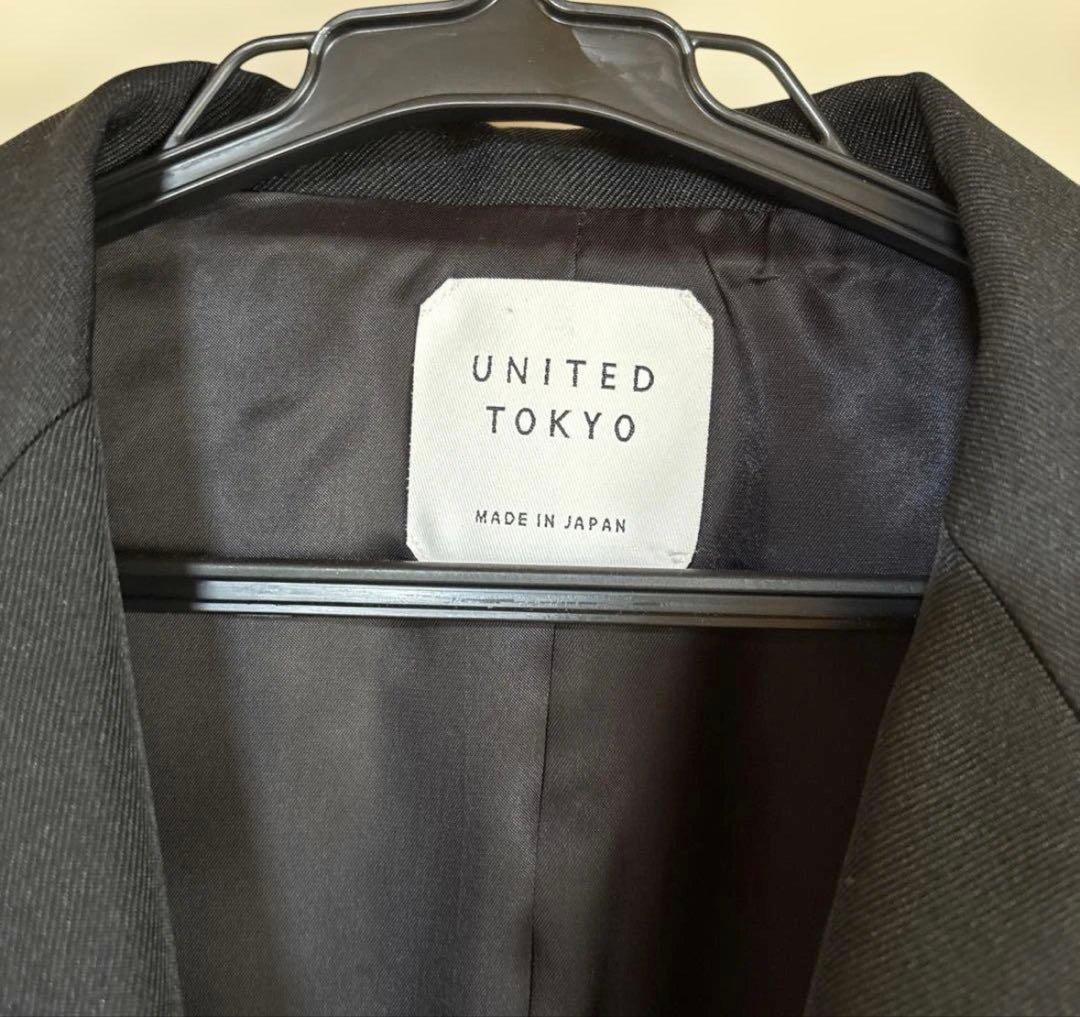 UNITED TOKYO スクイーズウエストジャケット ブラック