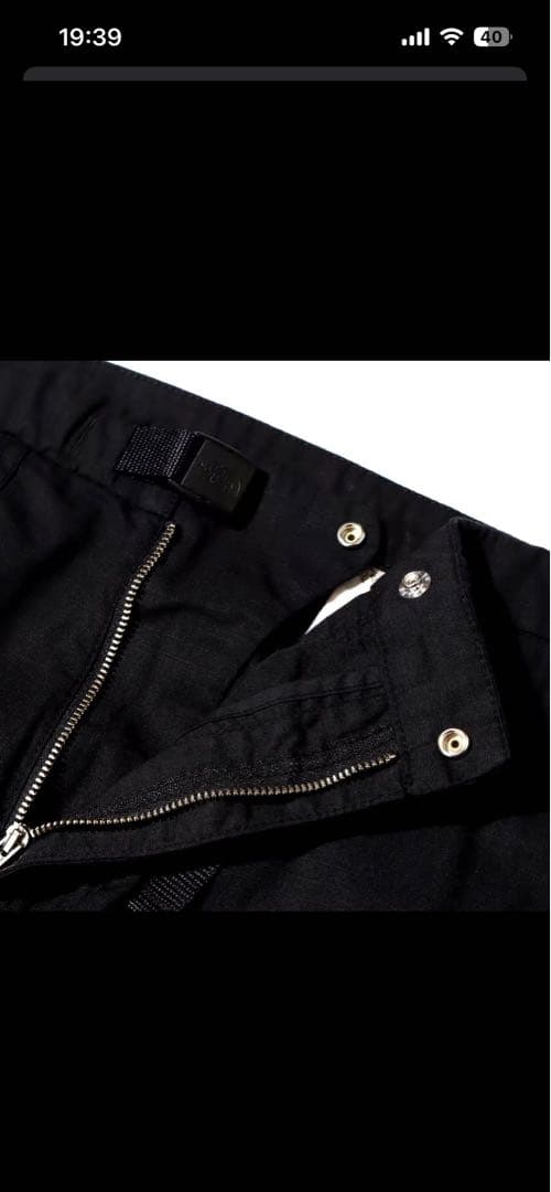 THE NORTH FACE ワイドクロップドパンツ 36ブラック