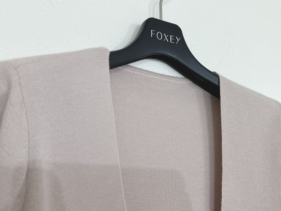 FOXEY ボレロ　40 ピンク　フォクシー　シルクカシミアカーディガン