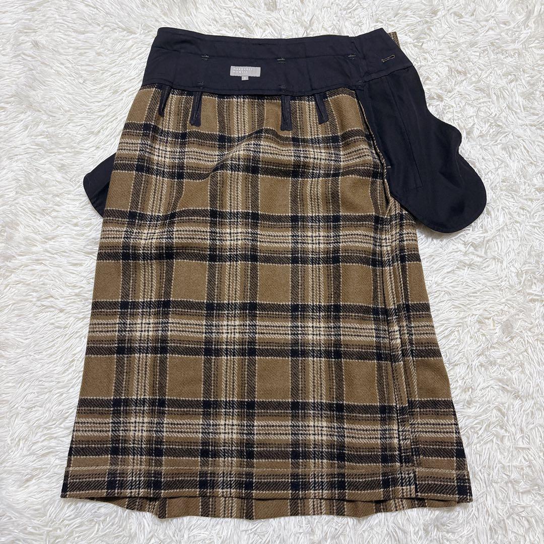 極美品✨ MARGARET HOWELL タータンチェック スカート プリーツ