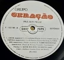 BRA盤93年オリジ！！Grupo Geracao /Pra Ser Feliz