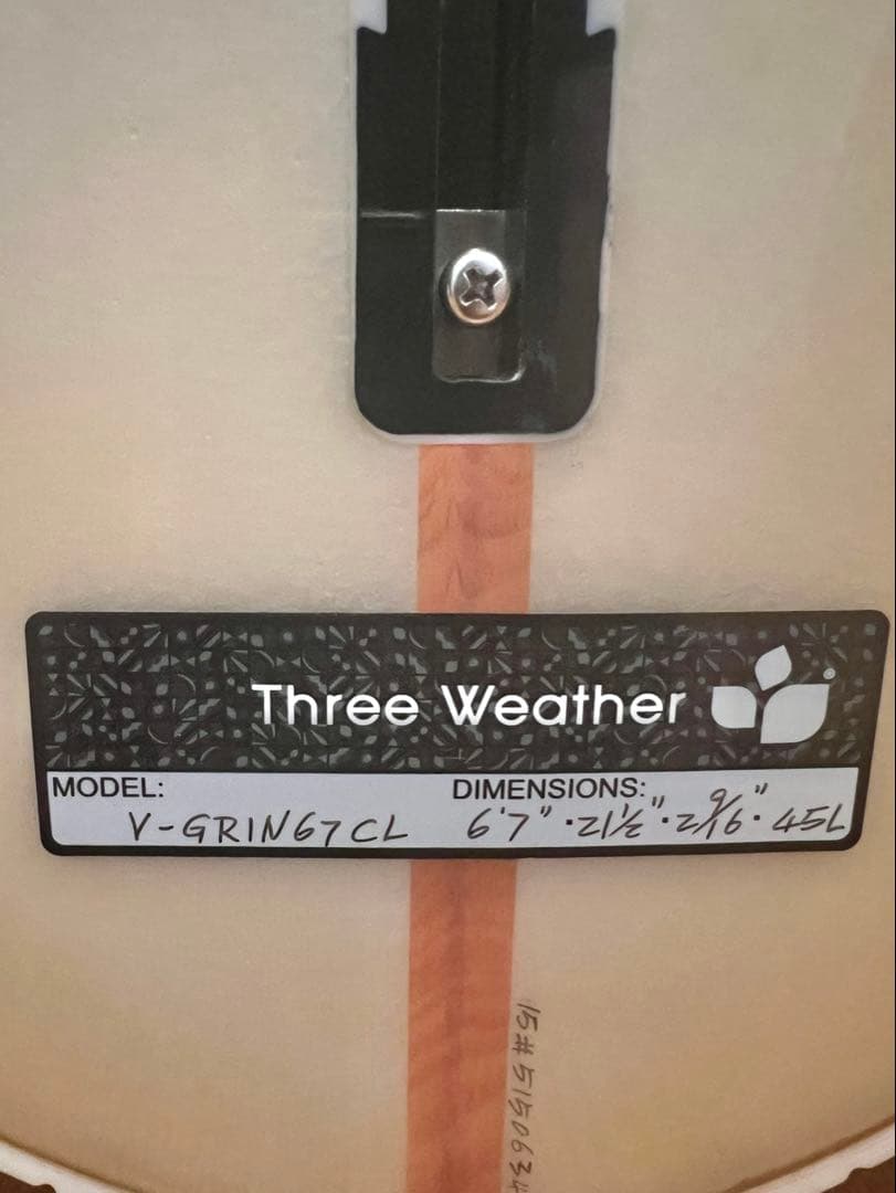Three Weather V-GRING7CL ロングボード 6'7\"