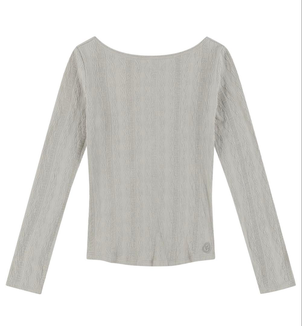 ハニ着用Coyseio 2 way long sleeve sand beige