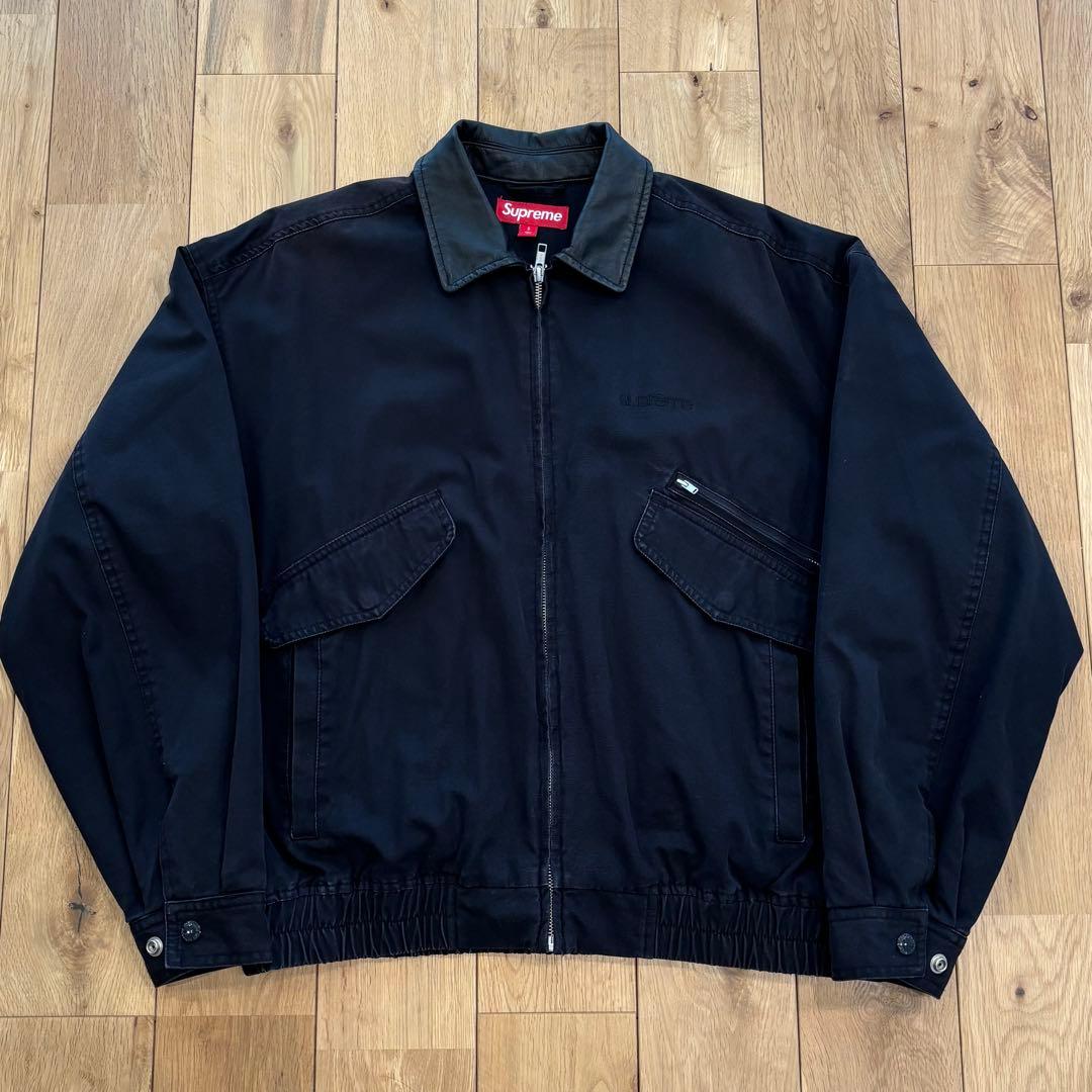 ジャケット・アウター Supreme Leather Collar Utility Jacket S