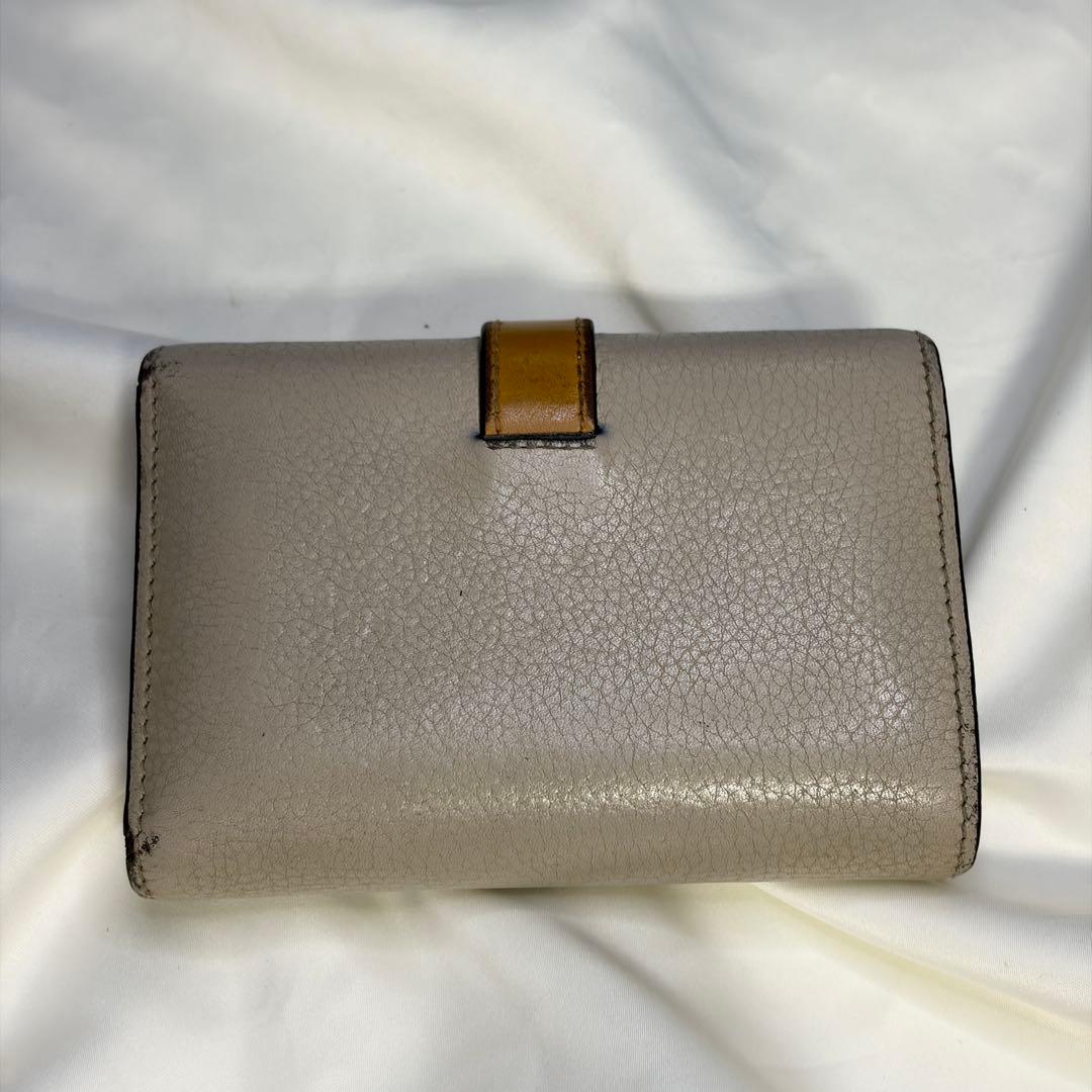B*様 LOEWE ロエベ トライフォールド バーティカルウォレット バイカラー