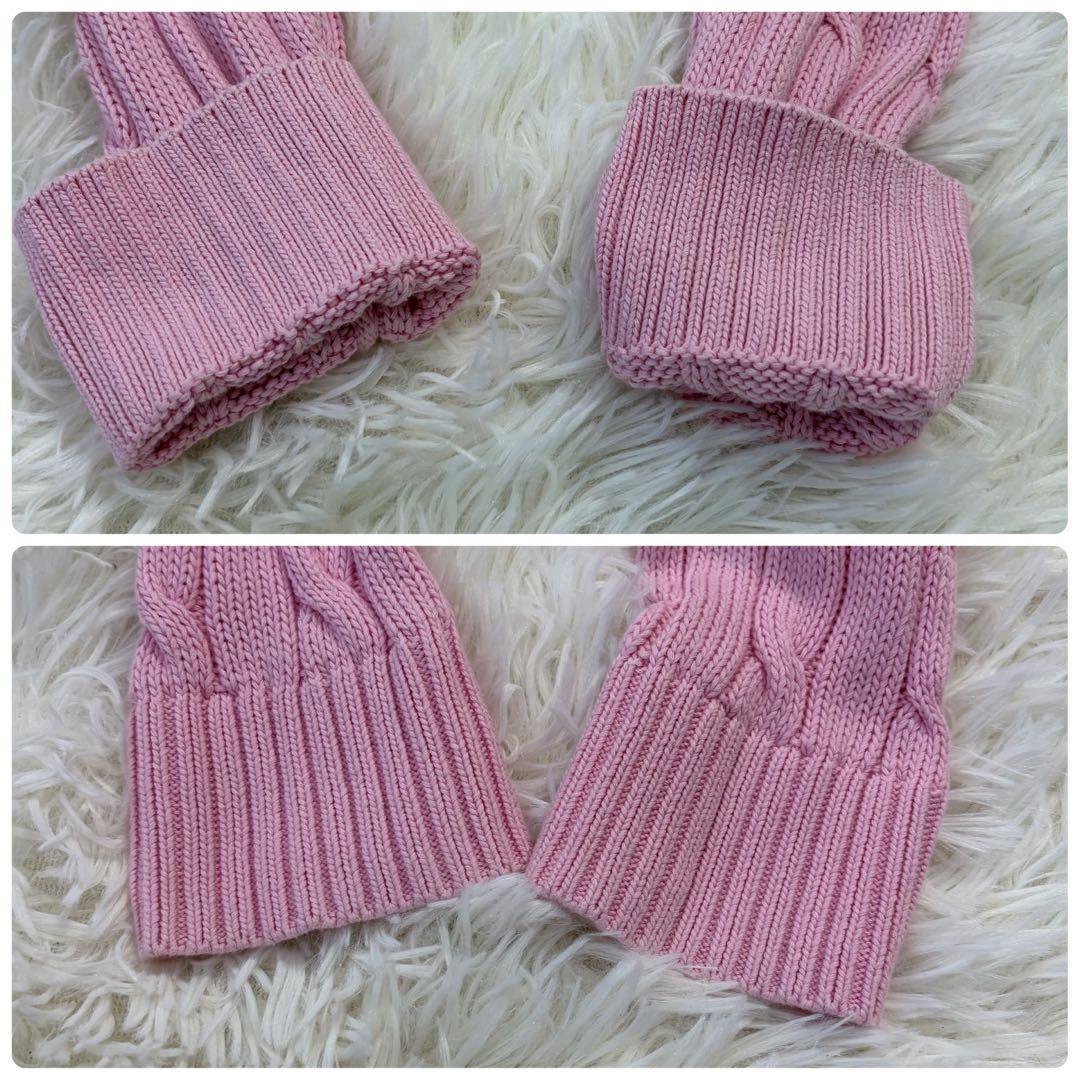 【現行品】POLO RALPH LAUREN ニット カーディガン 短丈 ピンク