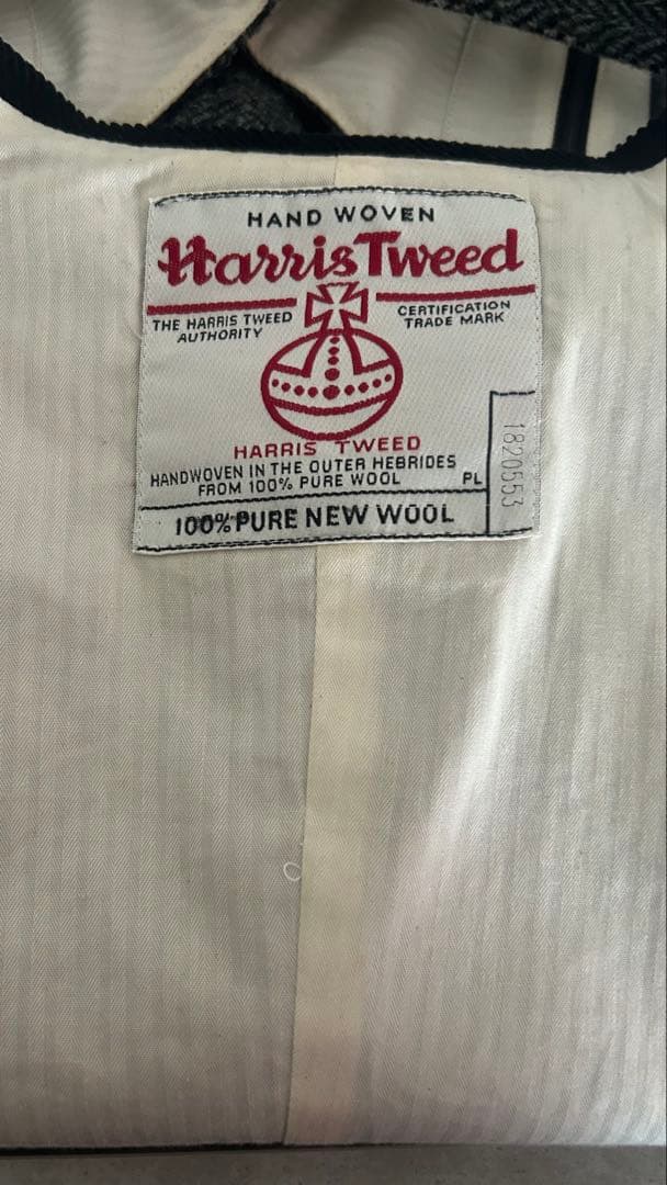 美品 BEAMS PLUS×Harris Tweed ツイードベスト ジレ M