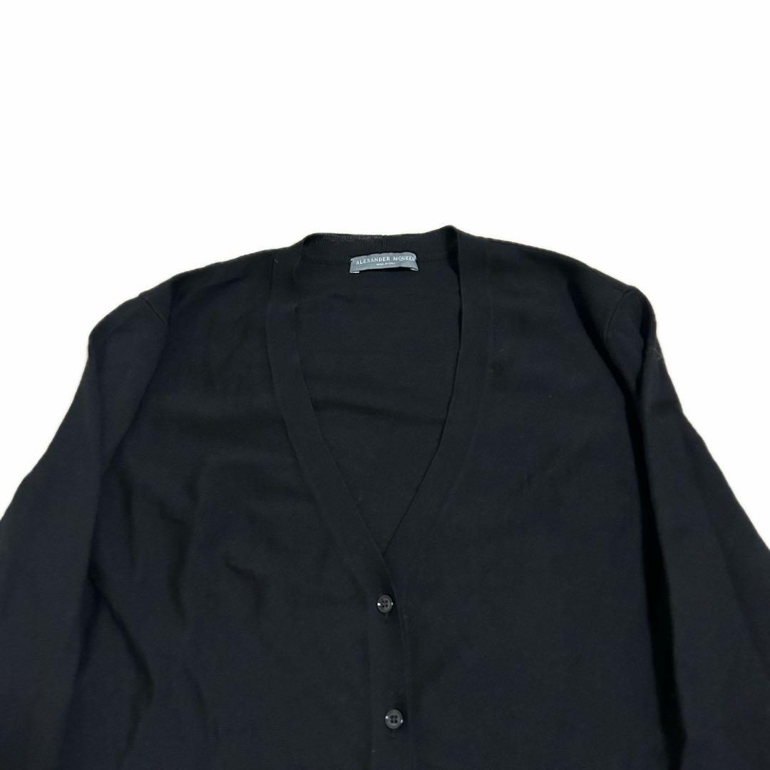 13AW ALEXANDER McQUEEN ぺプラムドレープカーディガン