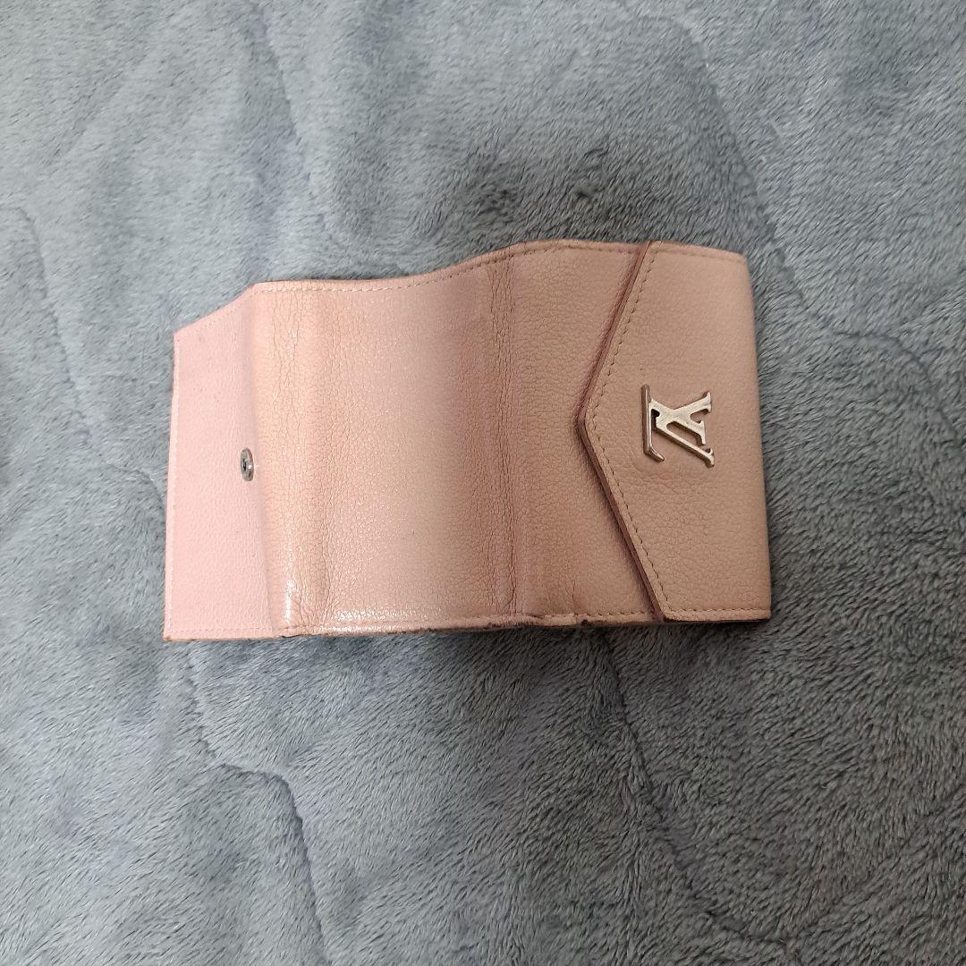 Louis Vuitton 三つ折り財布 ベージュ　ピンク