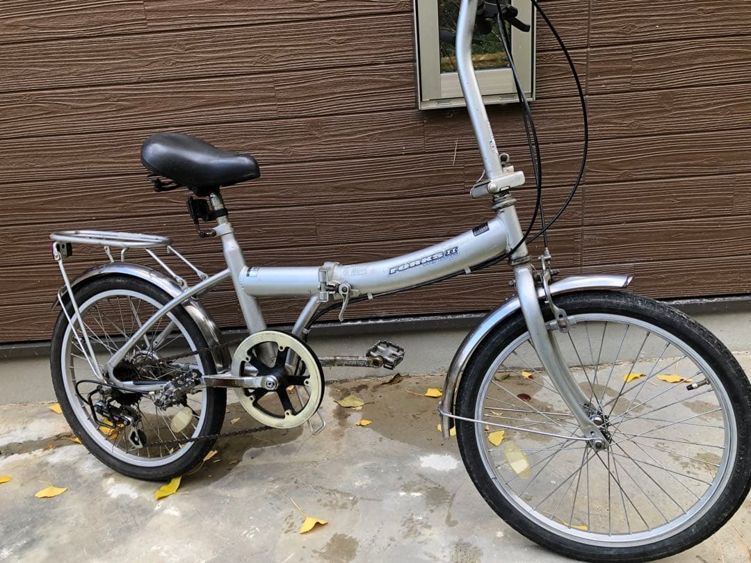 ajt　折りたたみ自転車 シルバー 6段変速