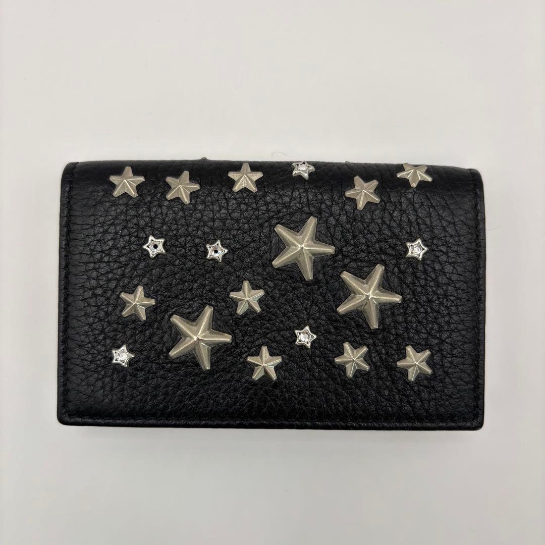jimmy choo 名刺入れ　カードケース　ブラック　スタッズ