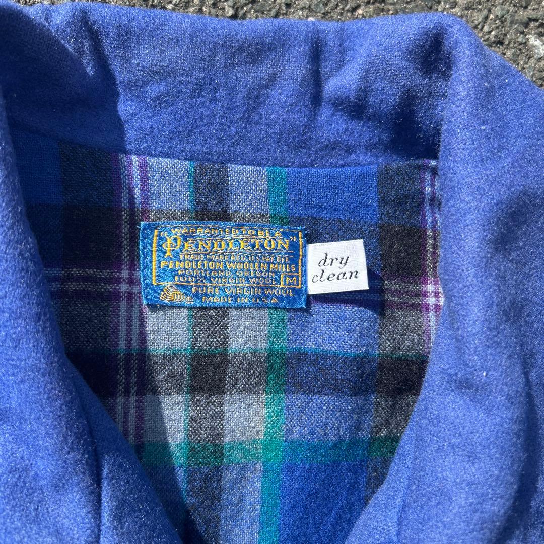 鬼フェード スポジャケ 70s〜 USA製 pendleton ウール チェック