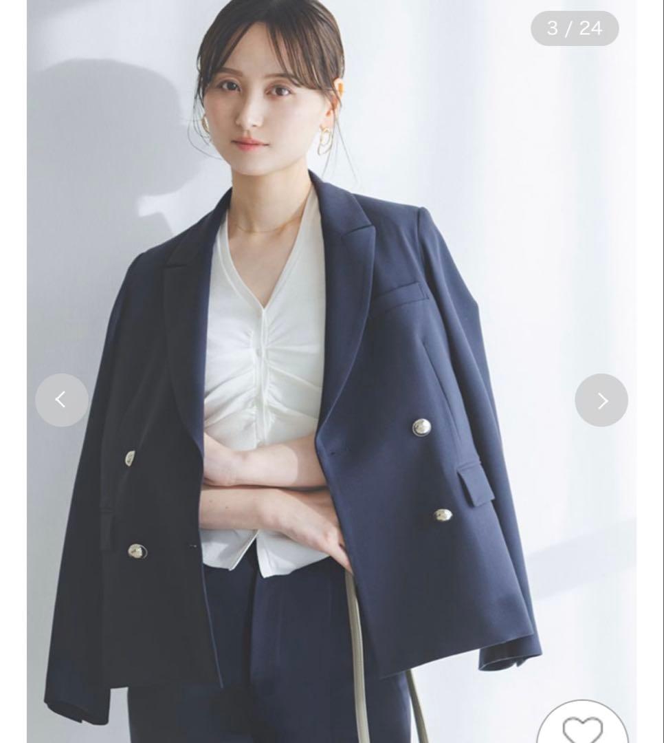 SNIDEL Sustainableダブルブレストジャケット
