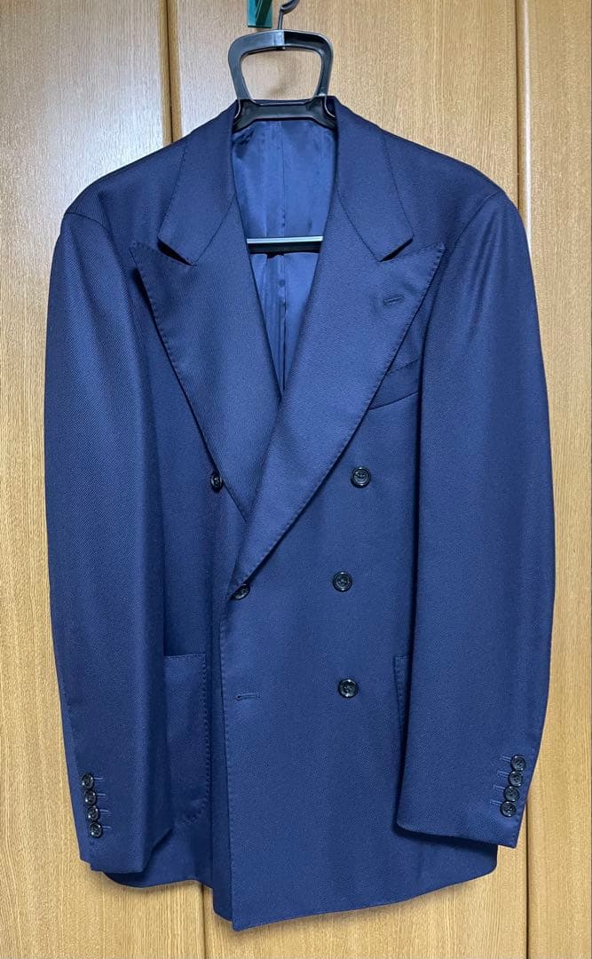 BEAMS F / BOWER ROEBUCK 6ボタン ダブルブレステッド48
