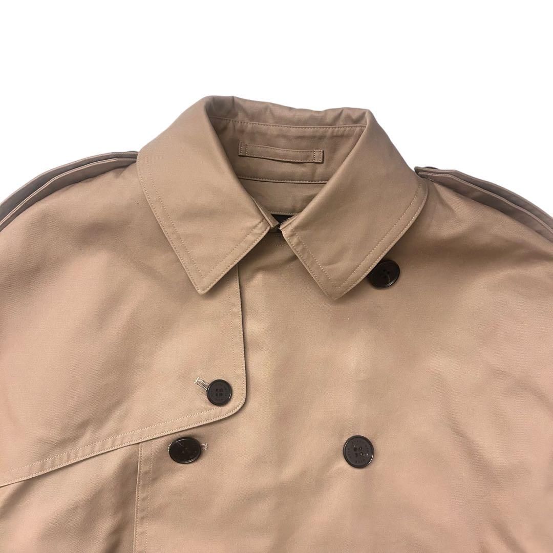 【✨23年式】HYKE ビッグフィット トレンチコートS ベージュ