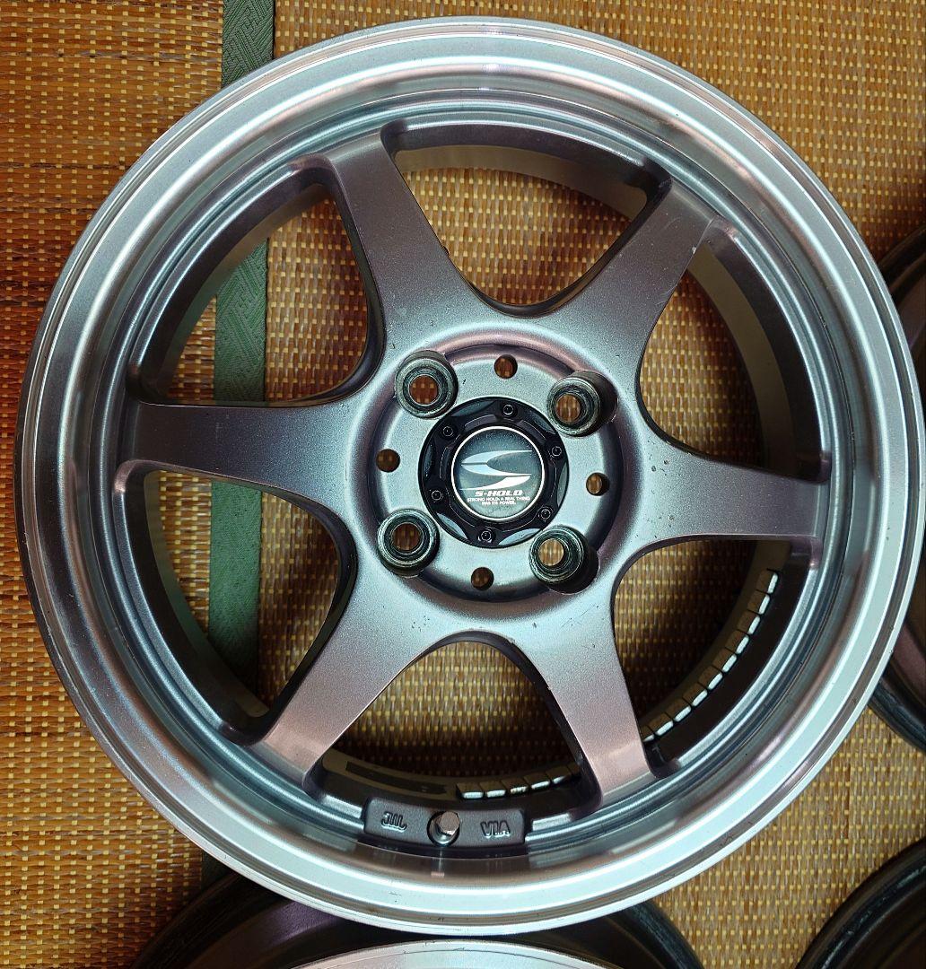 軽自動車　コンパクトカー　S-HOLDホイール　15インチ5j＋45　4本セット