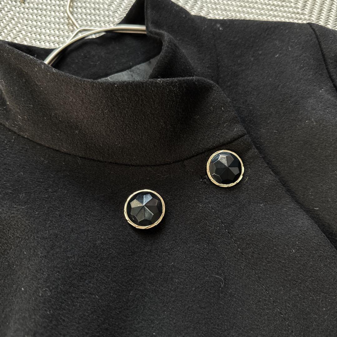 美品 Josephine ロロピアーナ ウールカシミヤ ハイネックロングコート