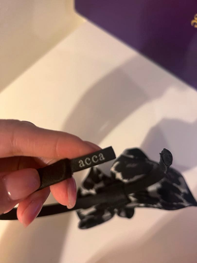 acca リボン　カチューシャ レオパード
