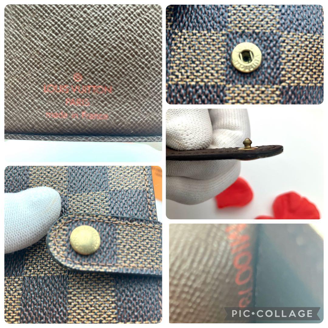【極美品】ルイヴィトン ダミエ ヴィエノワ がま口 折り財布