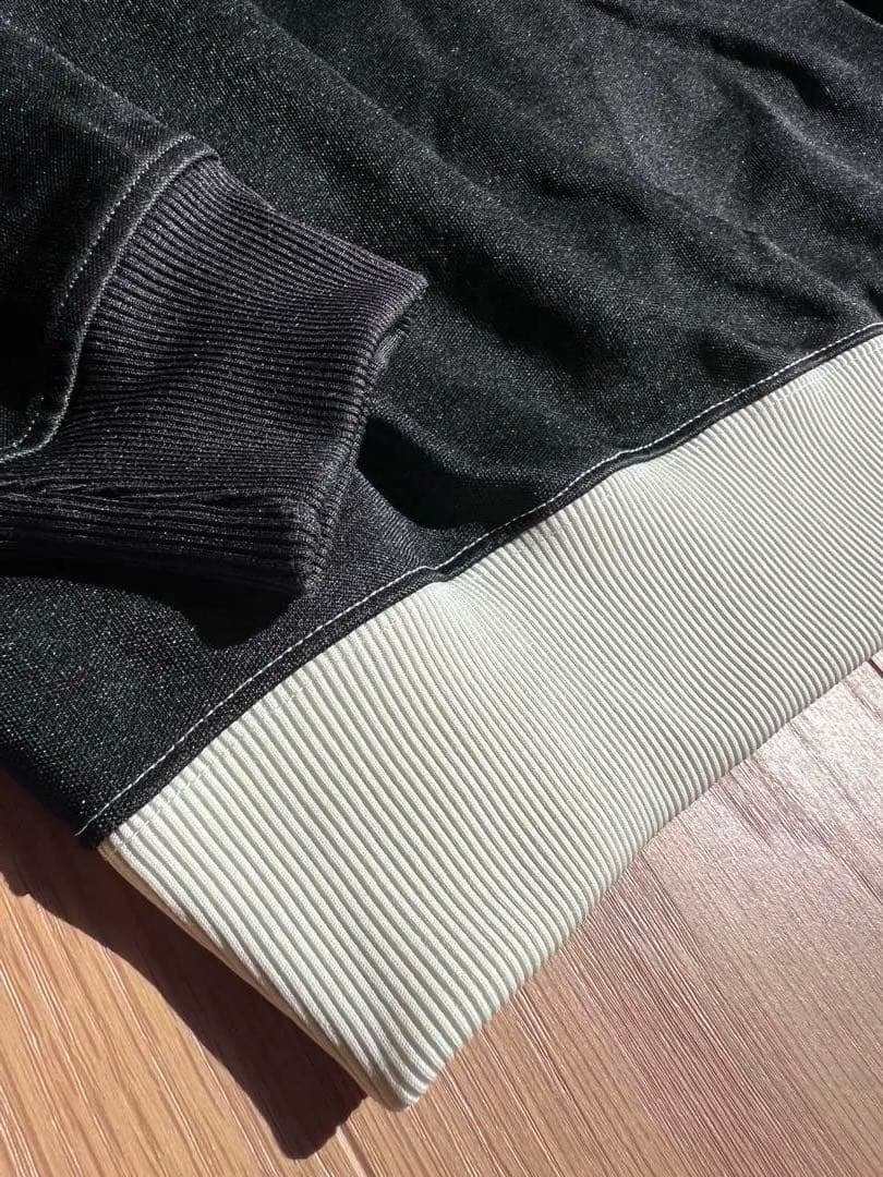 《げっち様》Fred Perry ストライプ ジップアップジャケット L 白　黒