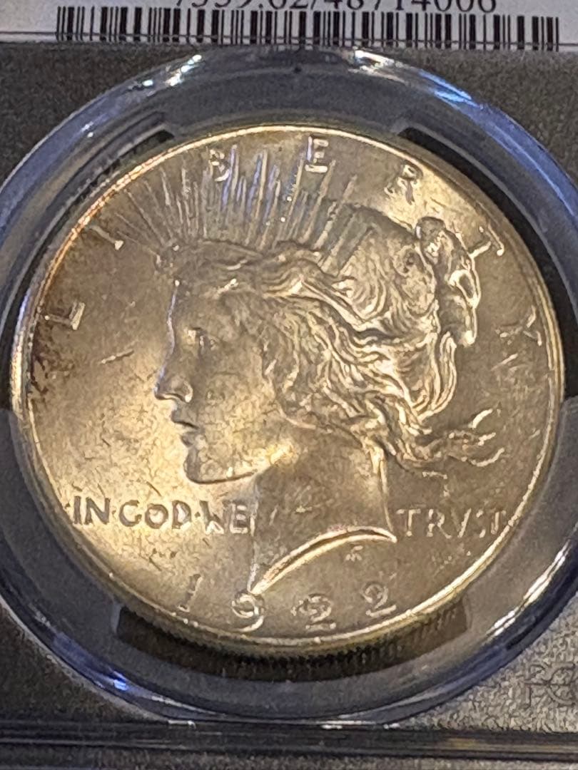 【1922-S ピースダラー】PCGS MS62｜初期ピース