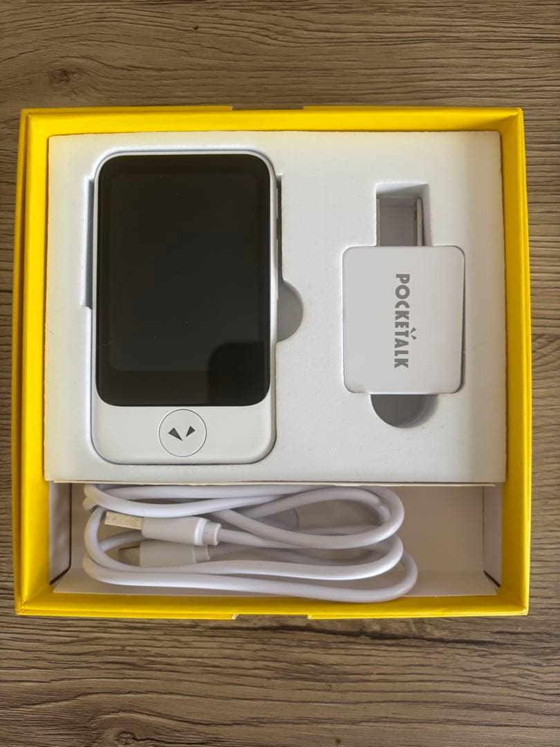 美品　POCKETALK ポータブル翻訳機 ホワイト