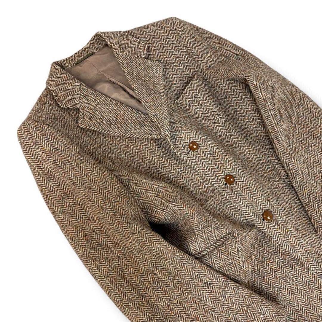 【美品】Dunn&Co ハリスツイード ブレザー くるみボタン M 英国製